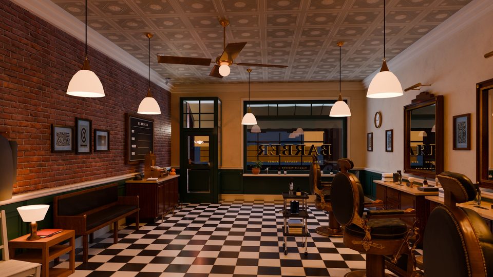 The back of the shop