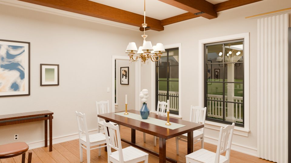 The dining room